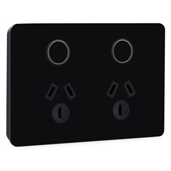 Hesperus Double Powerpoint, Black (Side)